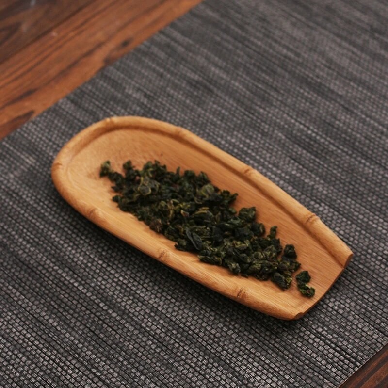 Handmade Carved Bamboo Teaspoon Teahouse Tea Box Pad Tieguanyin Maofeng ...