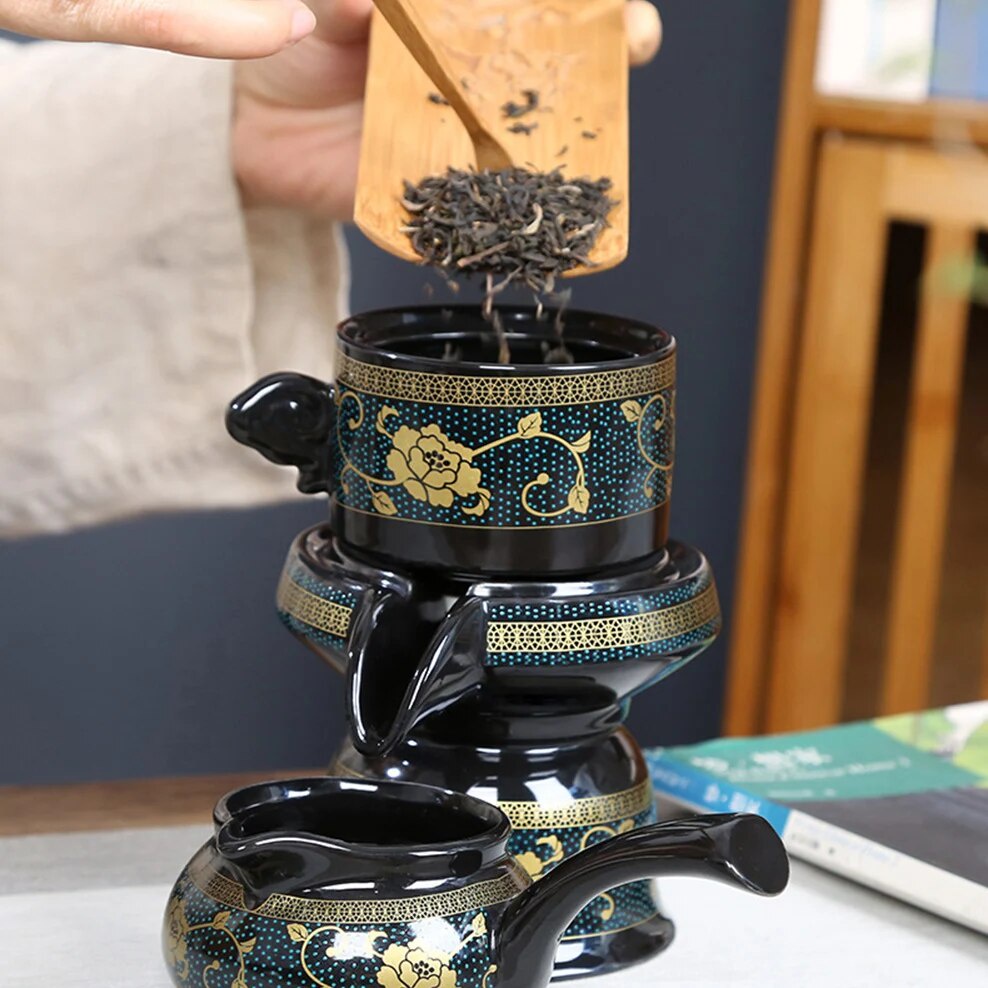 9Piece Set Lazy Person Tea Service Automatic Water Kung Fu Tea Set ...