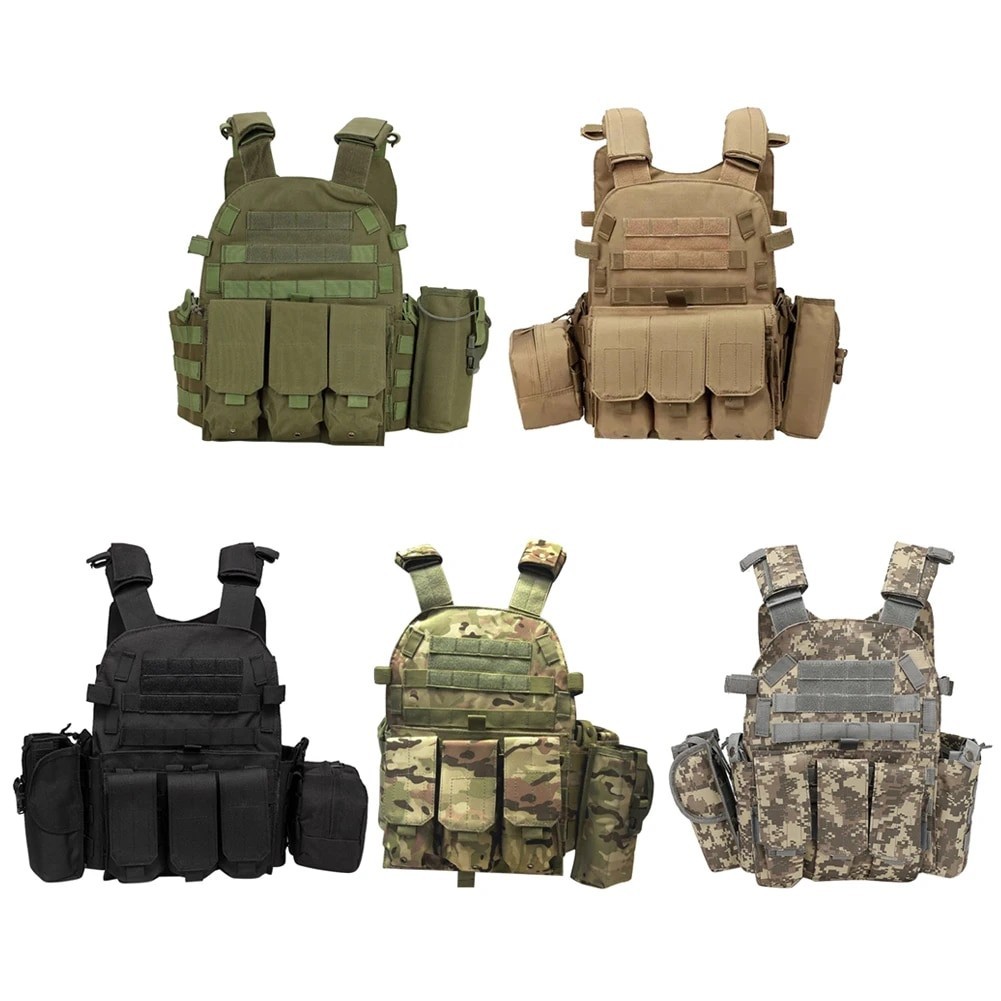 Nylon Tactical Vest Body Armor Hunting Carrier Airsoft Accessories Men ...