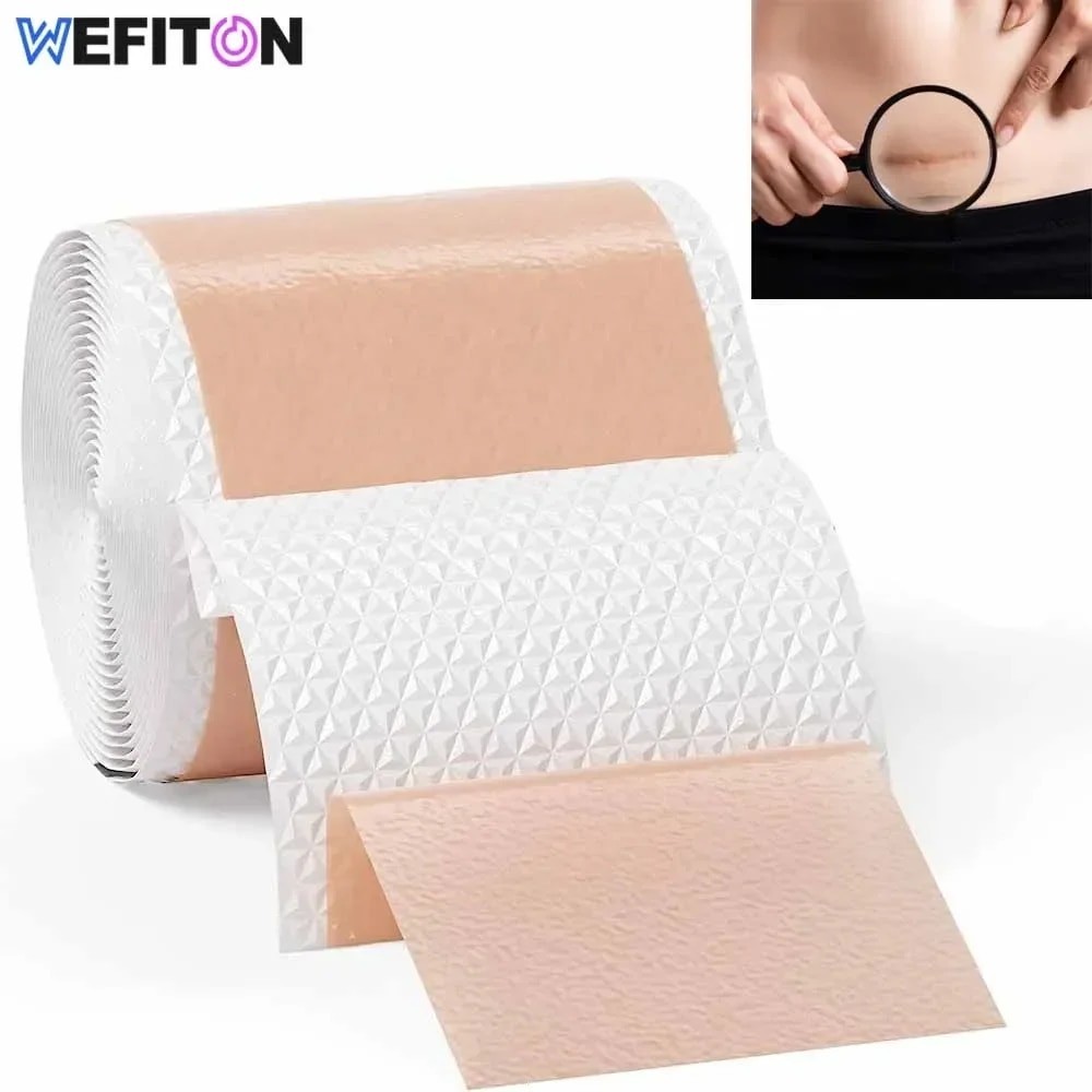 ☭1 Roll Silicone Scar Sheets, Soft Gel Tape,Flexible for Surgery