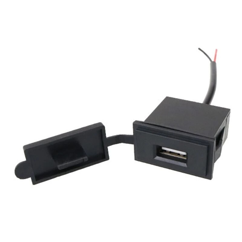 R3MD 2.4A 12-24V LED Universal Car Charger Square Shape Waterproof USB ...