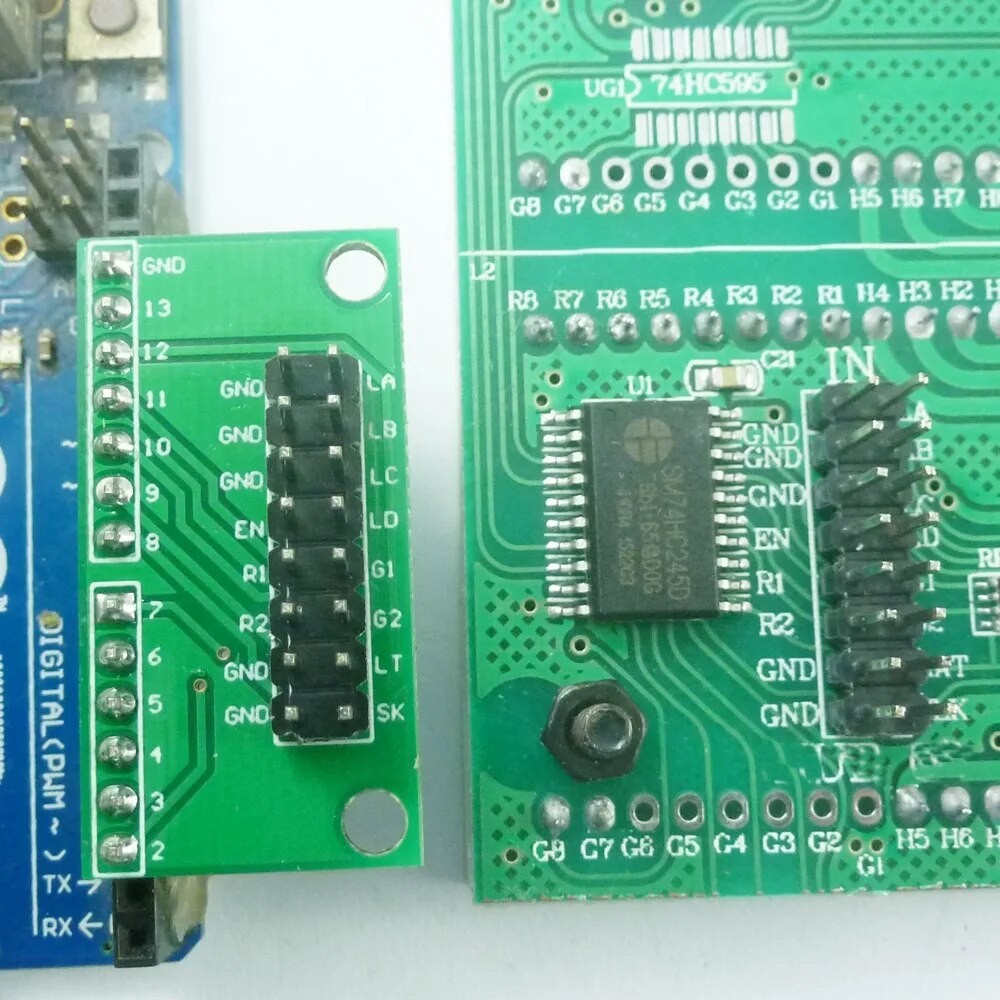 HUB08 Adapter 64x32 64x16 Dot Matrix Screen Board Christmas Valentines ...
