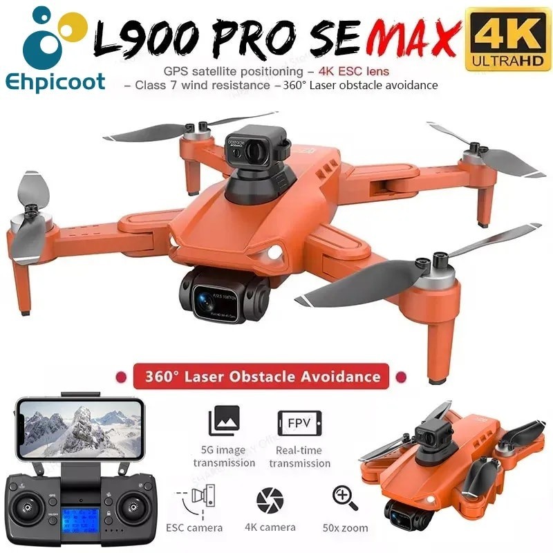 L900 Pro SE MAX Drone GPS 4K Professional 5G Wifi FPV Camera 360 ...