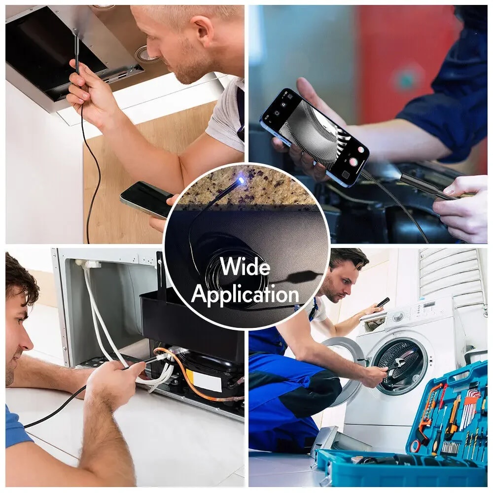 2024.seckill Car Endoscopy Pipe For Inspection Sewer Boroscope Device IphoneIOS Automotive