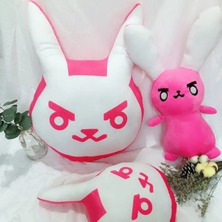 ☬1PC Overwatches Pink Dva Rabbit Plush Pillow Toys OW Game Over Watch ...