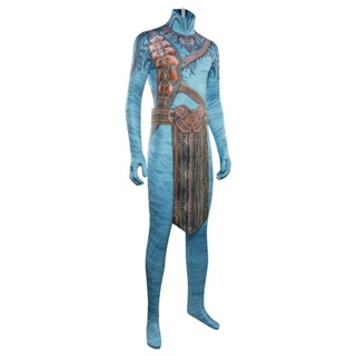 Women Avatar Neytiri Jumpsuit Cosplay Costume 3D Style Carnival Bodysuit  for Adult 