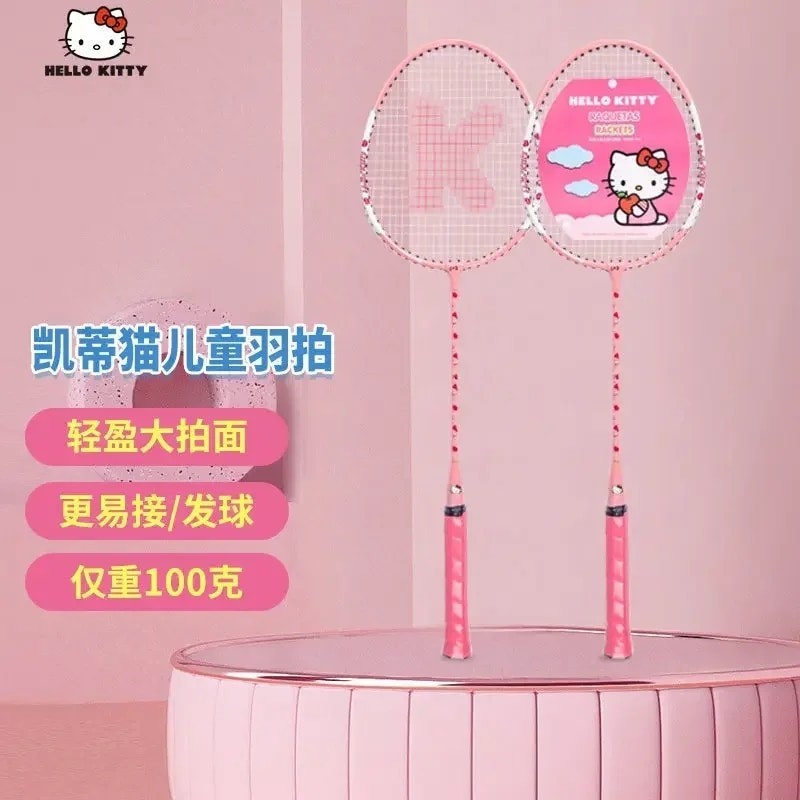 hello kitty Sanrio anime peripheral kawaii anime badminton racket set ...