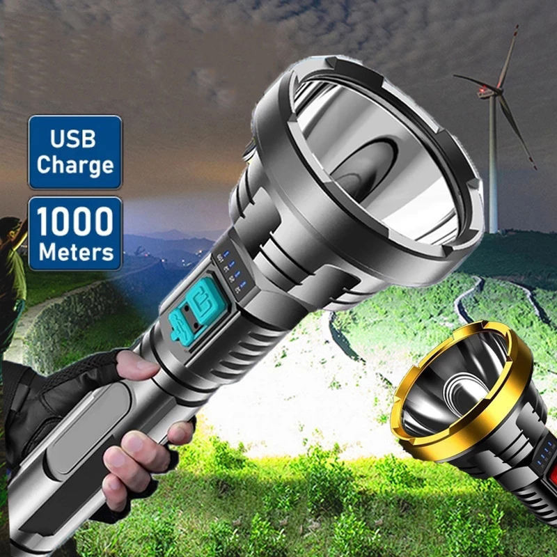 Shop flashlight rechargeable heavy duty for Sale on Shopee Philippines