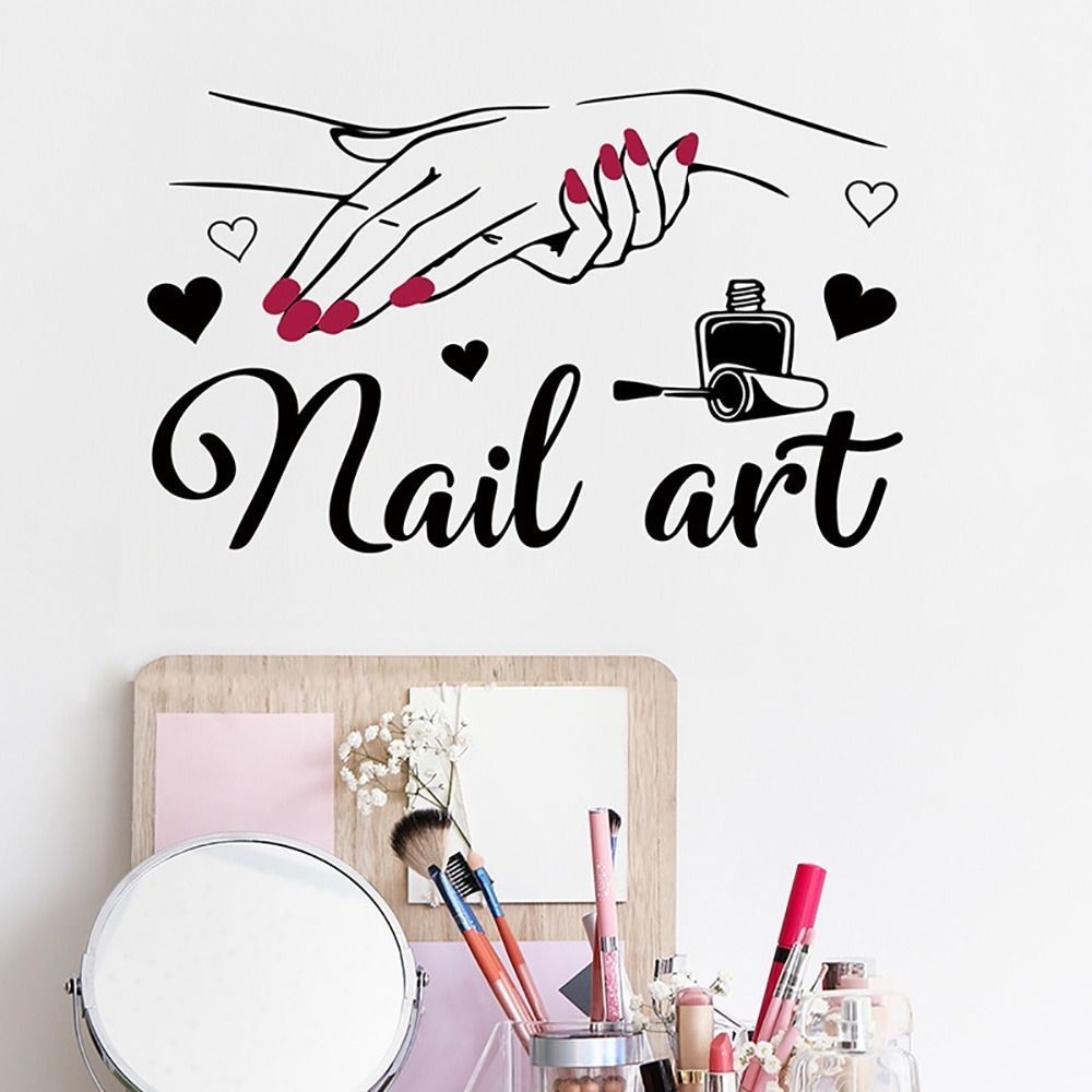 Wall Decal Beauty Salon Manicure Nail Salon Wall Art Sticker Home Decor