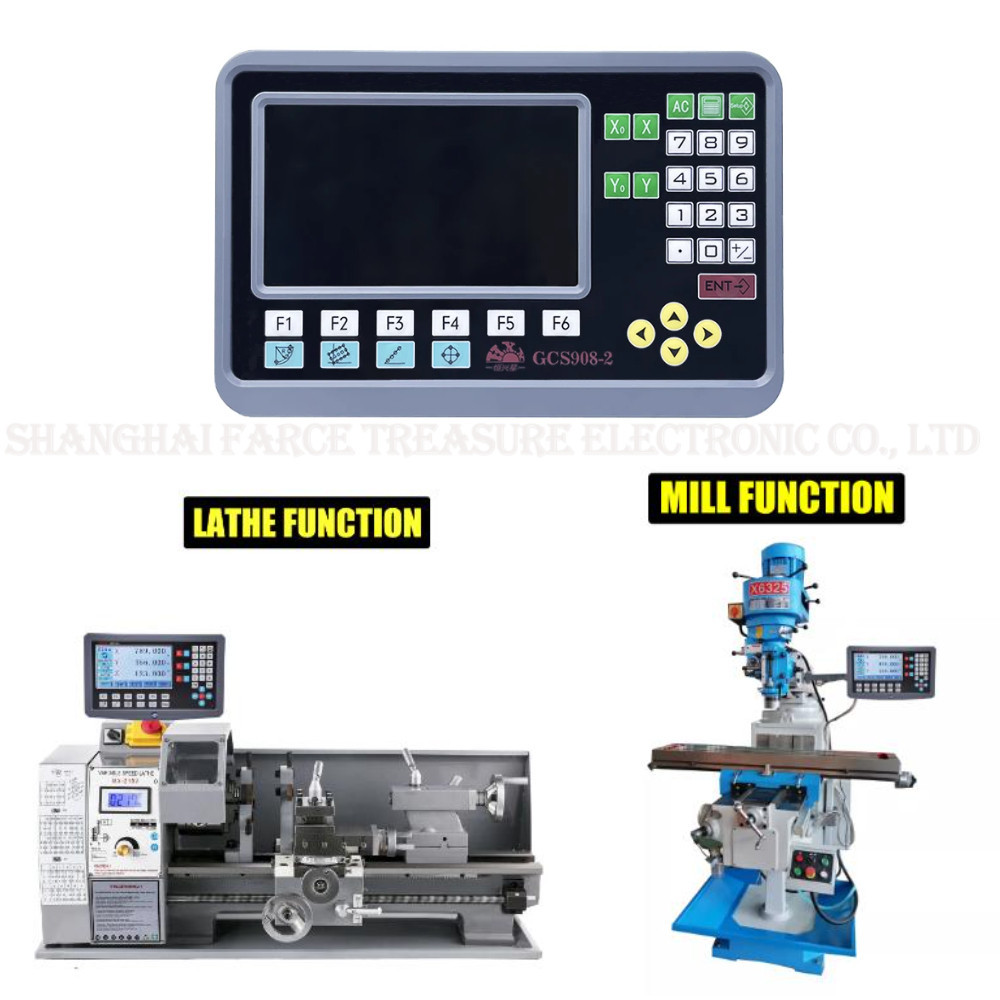 3 Axis DRO Sets LCD Digital Readout Display 5U Grating Linear Scale ...