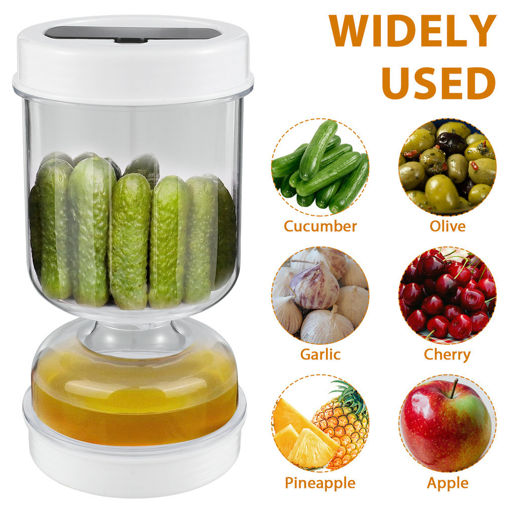 Pickles Jar with Strainer Dry and Wet Dispenser Pickle and Olives ...
