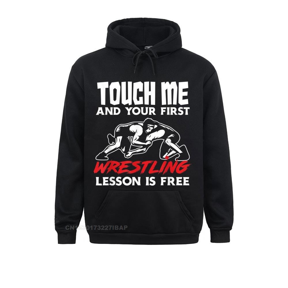 Touch Me First Wrestling Lesson Funny Wrestler Prevalent Men's ...