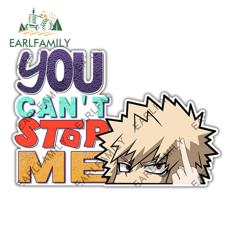 EARLFAMILY 13cm x 8.7cm Car Stickers for You Cant Stop Me AKOGU Peeker ...