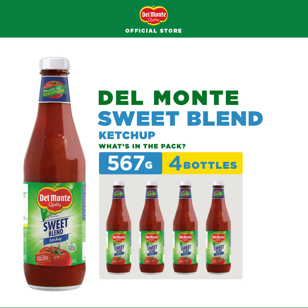 DEL MONTE Sweet Blend Ketchup with flavors that kids will love! - 567g ...