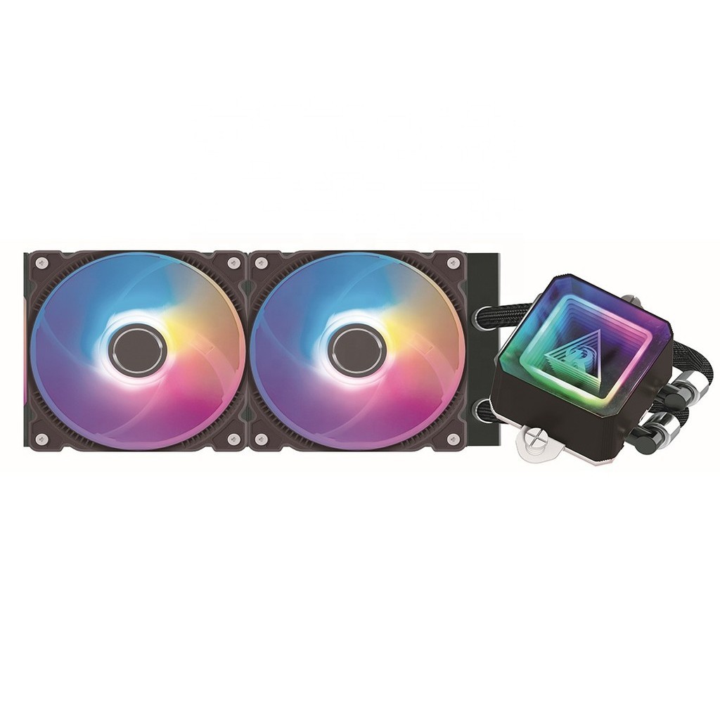 New Low Noise ARGB Fans temperature display high efficiency Liquid Aio ...