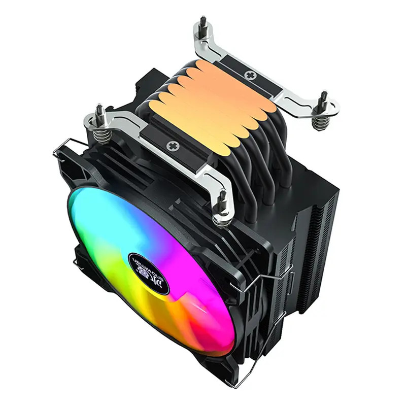 6 Heat Pipes CPU Cooler ARGB 120mm PWM 4 Pin Quiet PC Radiator RGB LGA ...