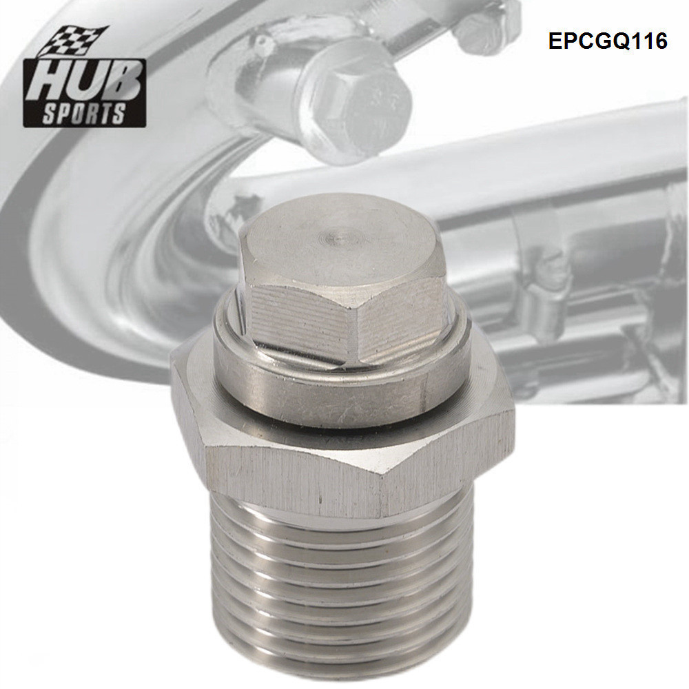 웃HUB sports Stainless Steel Exhaust O2 Sensor Bung Fitting Adaptor M18 ...