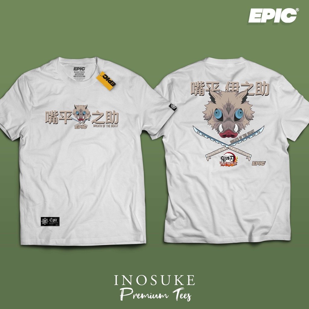 PREMIUM - INOSUKE - DEMON SLAYER - ANIME (100% HYBRID COTTON) | Shopee ...