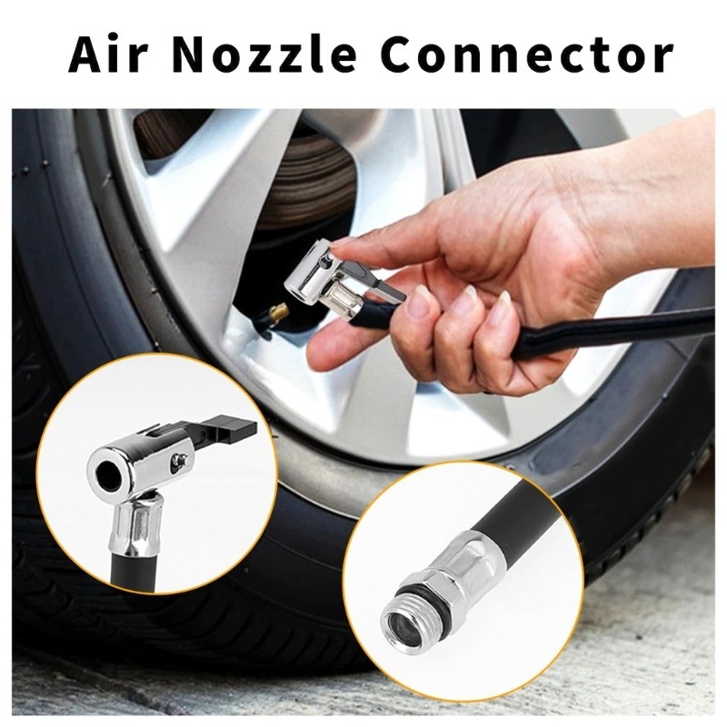 Car Inflator Hose Tire Inflation Hose Extension Tube Compressor Hose ...