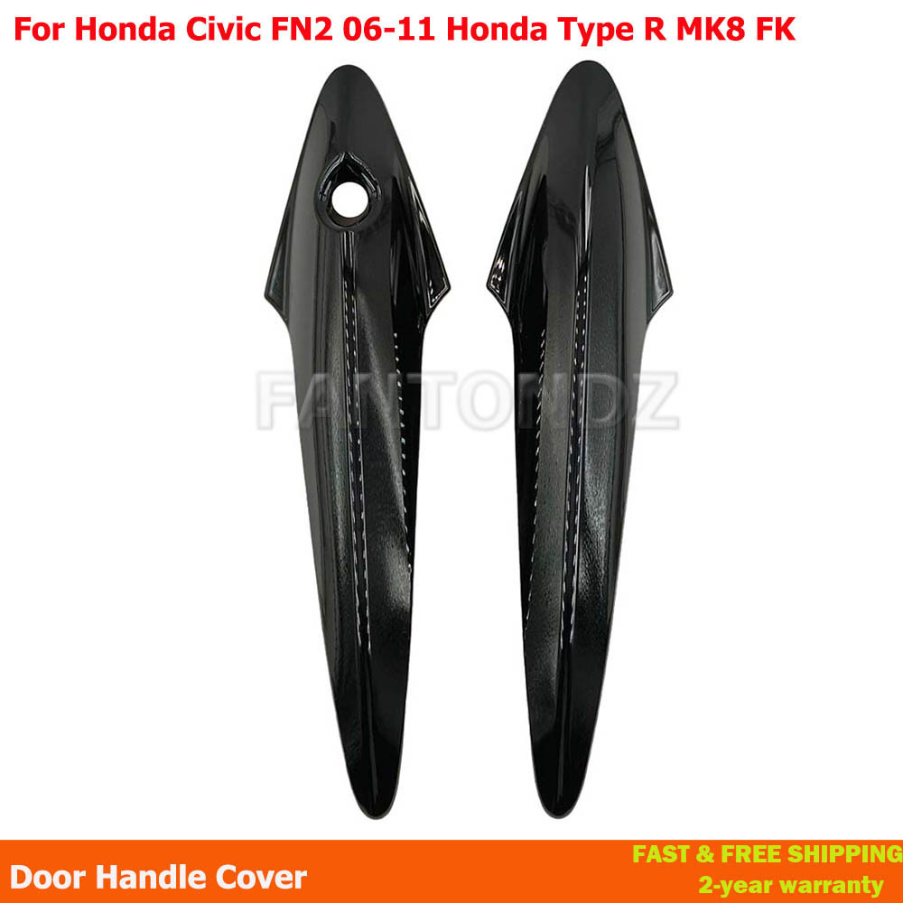 For Honda Civic FN2 20062011 Gloss Black Door Handle Covers For Honda