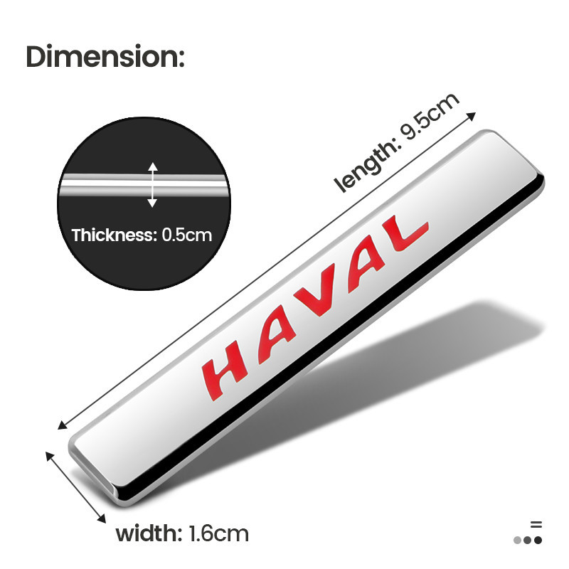 3D Car Metal Sticker Body Side Rear Trunk Emblem Badge Decals for Haval ...