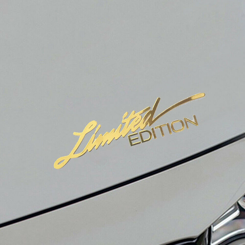 Logo Badge Car Emblem Sticker Stylish Replacement 2pcs Accessories Gold ...