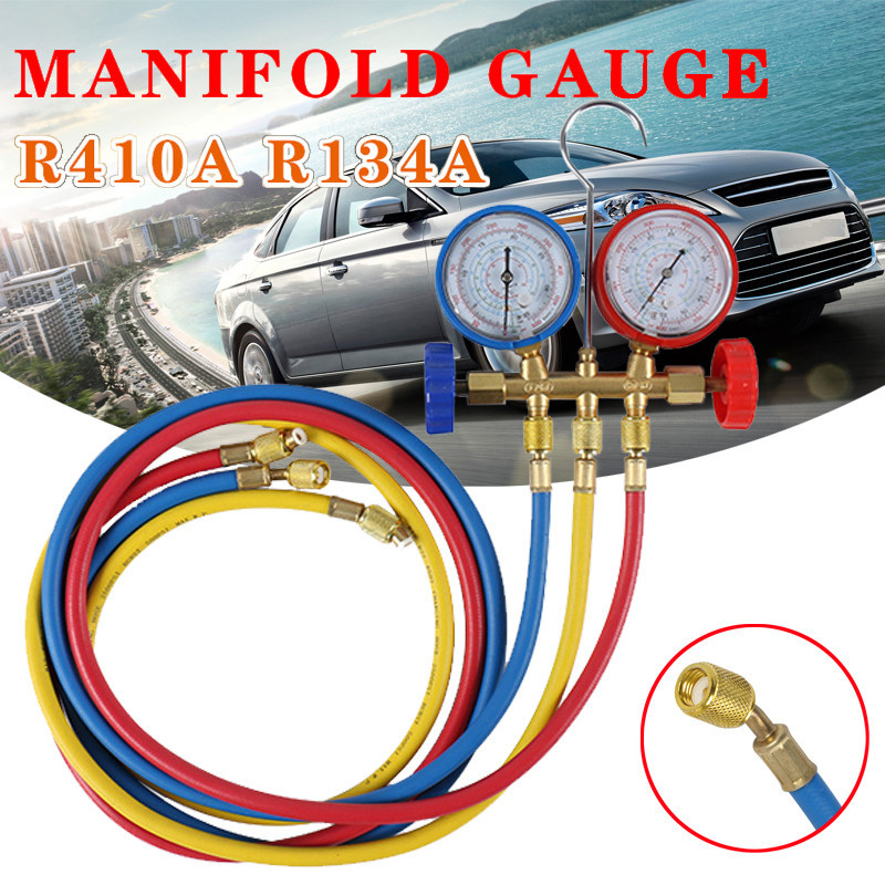 Car Air Conditioning Refrigeration Pressure Manifold Gauge Hose Adapter ...