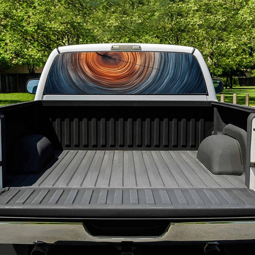 Tree Rings Pattern Rear Window Decal Fit Pickup,Truck,Car Universal See ...