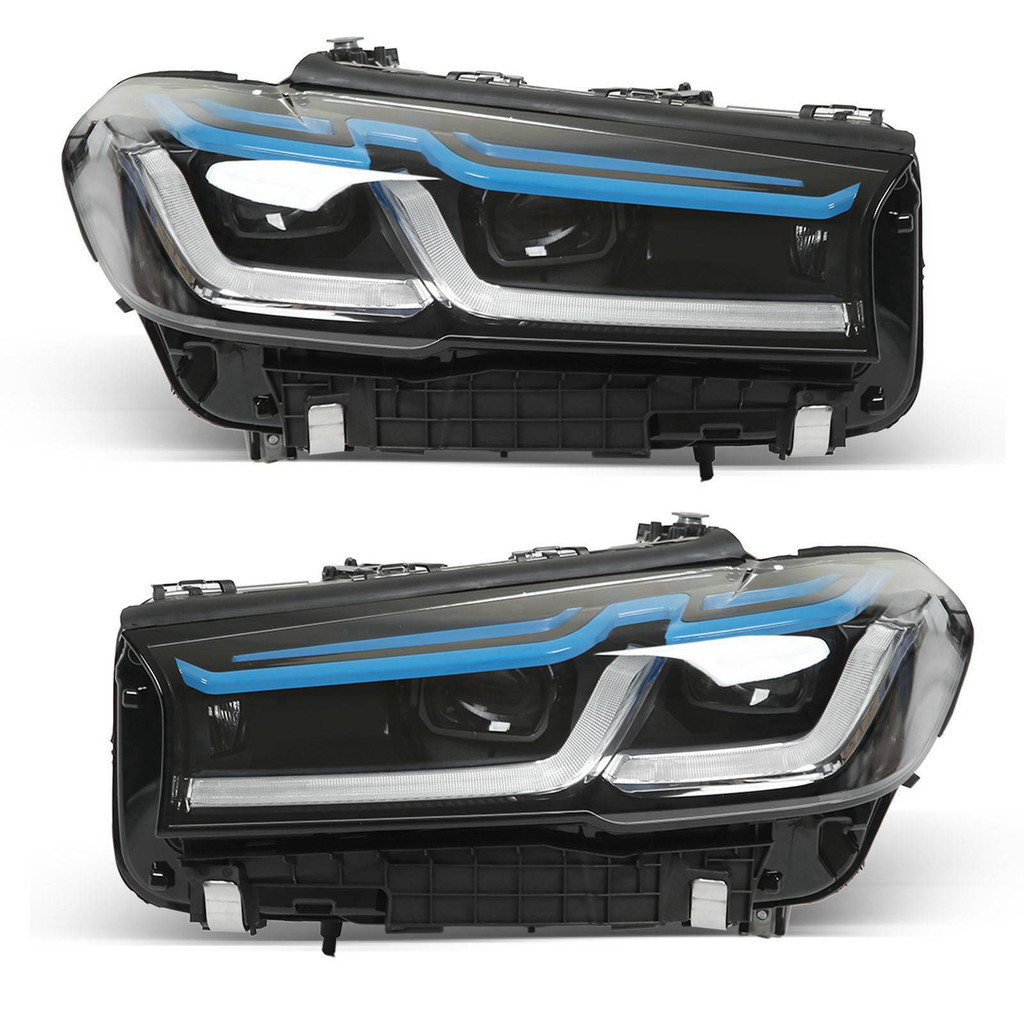 Upgrades LCI M5C and STD Style Adaptive Full LED Headlight Headlamp L R ...