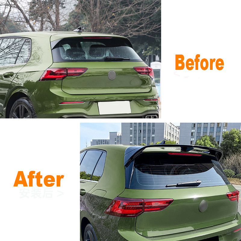 For VW Golf 8 MK8 GTI R GTD Clubsport CS 2020+ Car Tail Wings Fixed ...