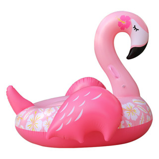 Giant Flamingo Inflatable Swimming Ring Pool Lounge Adult Pool Float ...