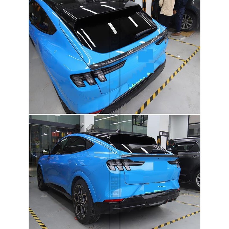 For 22 Ford Mustang Mach-E model carbon fiber pattern original car rear ...
