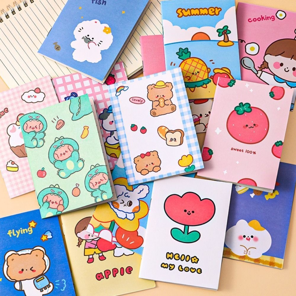 4PCS Words Mini Pocket Notepad Kawaii Diary Memo Cute Pocket Note Book ...