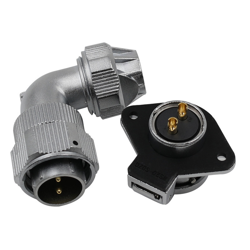 WEIPU WY20 TU+ZG Metal Angle Male Plug Female Socket Terminal Wire M20 ...