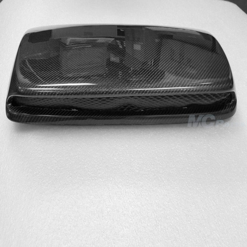 Real Carbon Fiber Hood Vent Scoop Insert Air Intake Ducts Cover