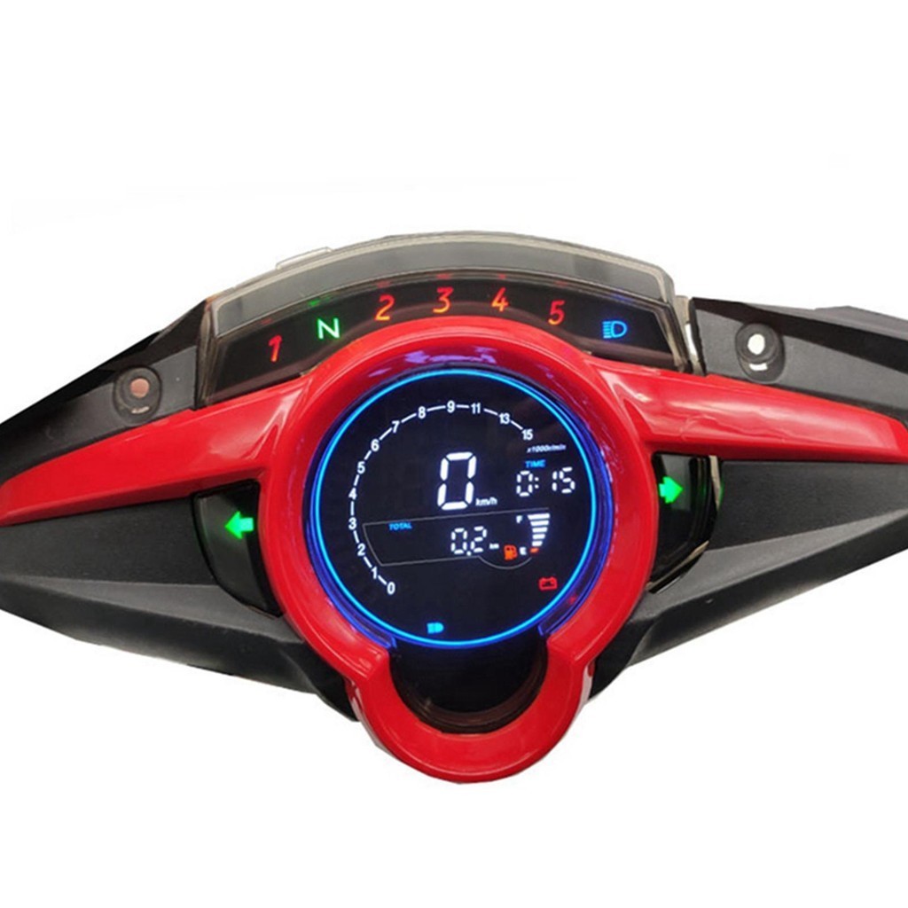 LED Digital Speedometer Tachometer Electronic Modification Odometer ...