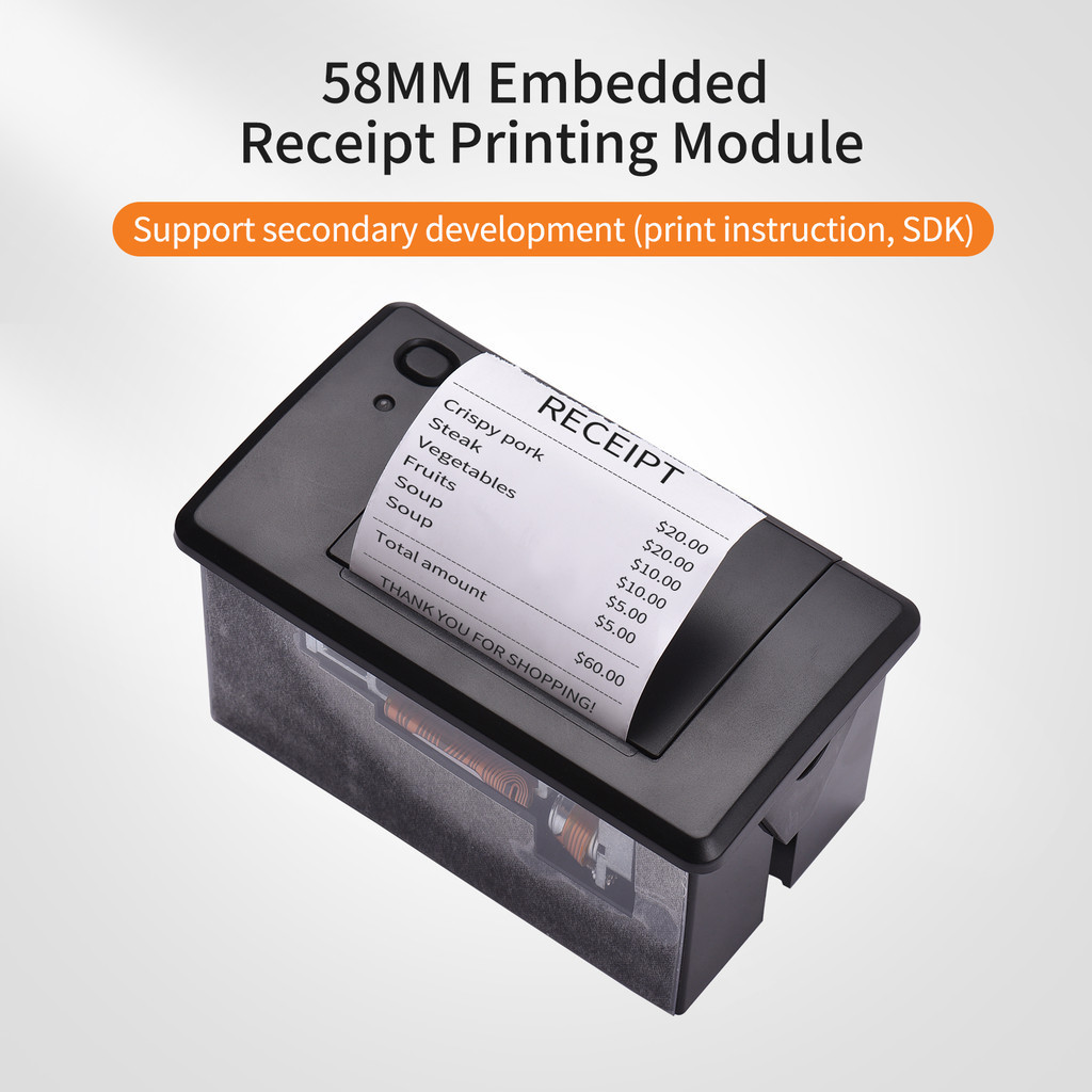 ♛Embedded Thermal Receipt Printer 58MM Mini Printing Module Low Noise
