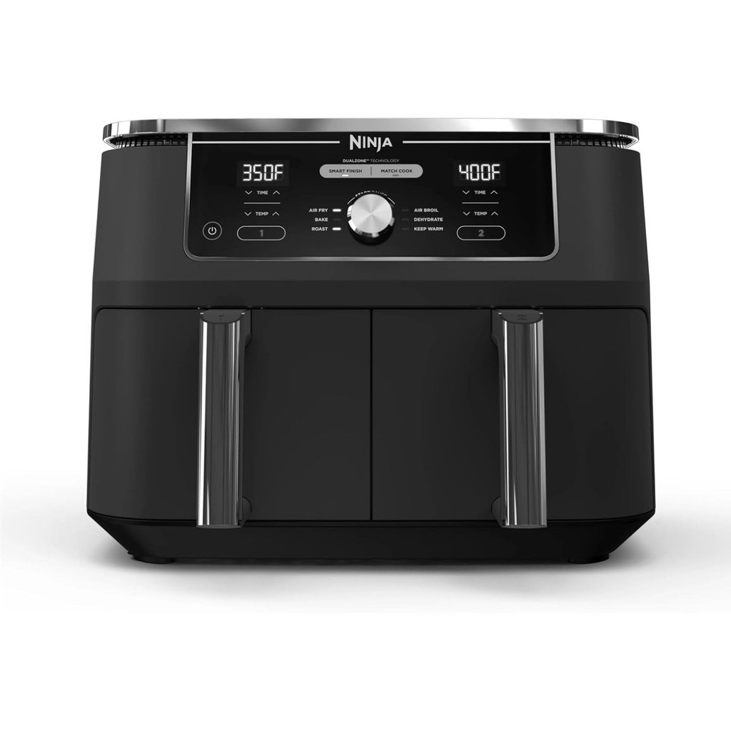 DZ401 Foodi 10 Quart 6-in-1 DualZone XL 2-Basket Air Fryer With 2 ...