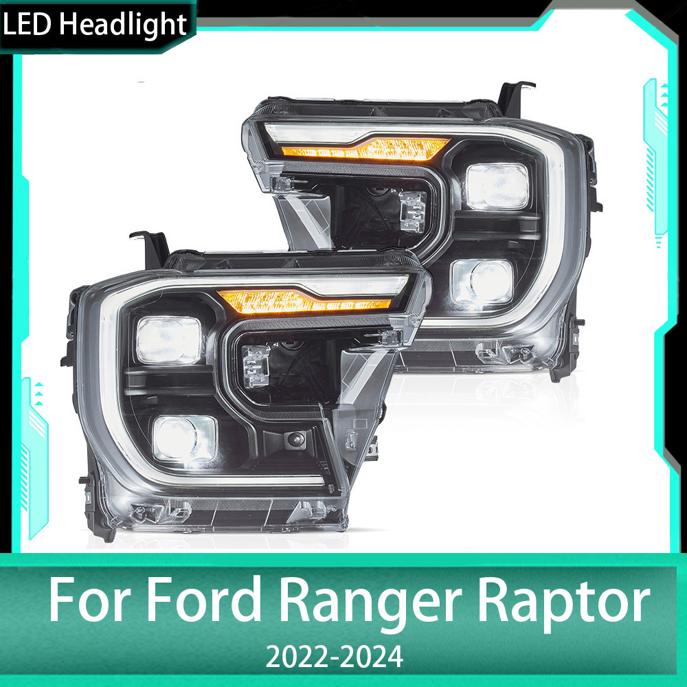 Car Styling for 2022-2023 Ford Ranger Raptor LED Headlight Ranger T9 ...