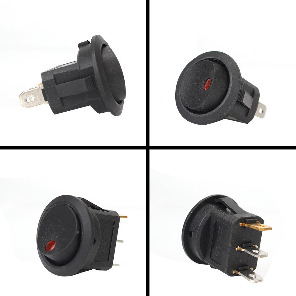 12V LED Lights Toggle Switch Buttons Pushbutton ON/OFF Master Truck ...