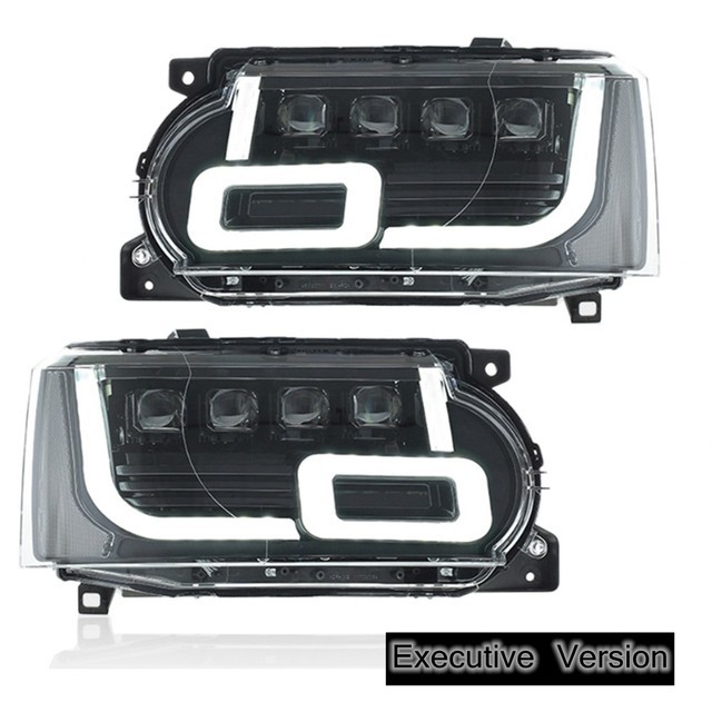 Upgraded Car Full LED Matrix Projector Headlights for Land Range Rover ...