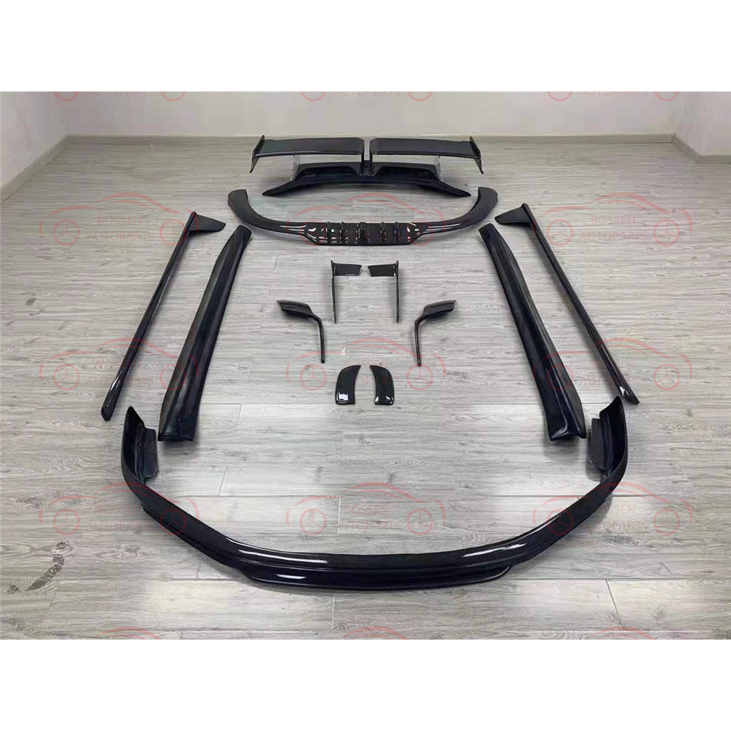 -911 992 TA style Carbon fiber FRP Front Lip Rear Diffuser Sear Spoiler ...