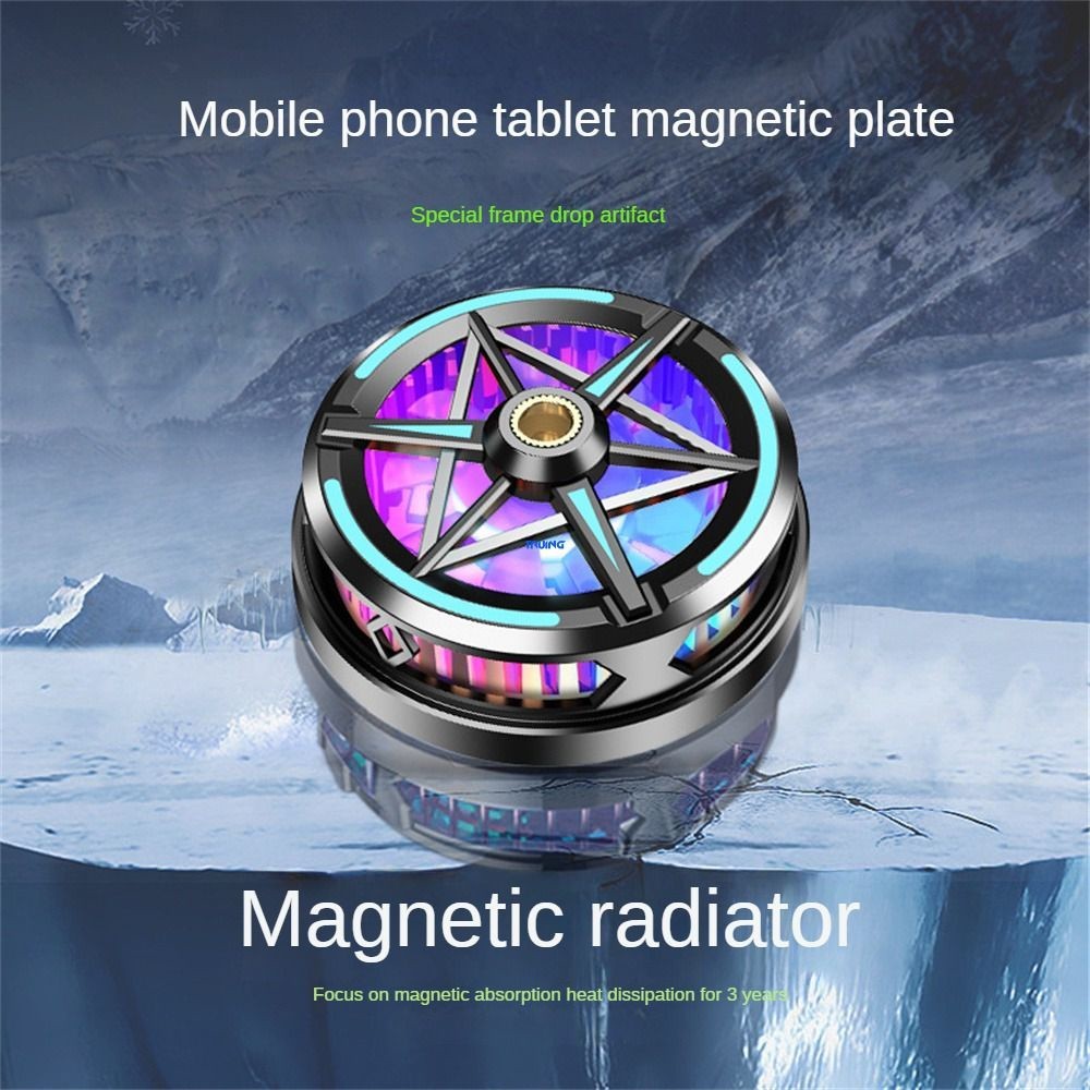Magnetic Mobile Phone Tablet Computer Cooler RGB Phone Cooling Fan Game ...