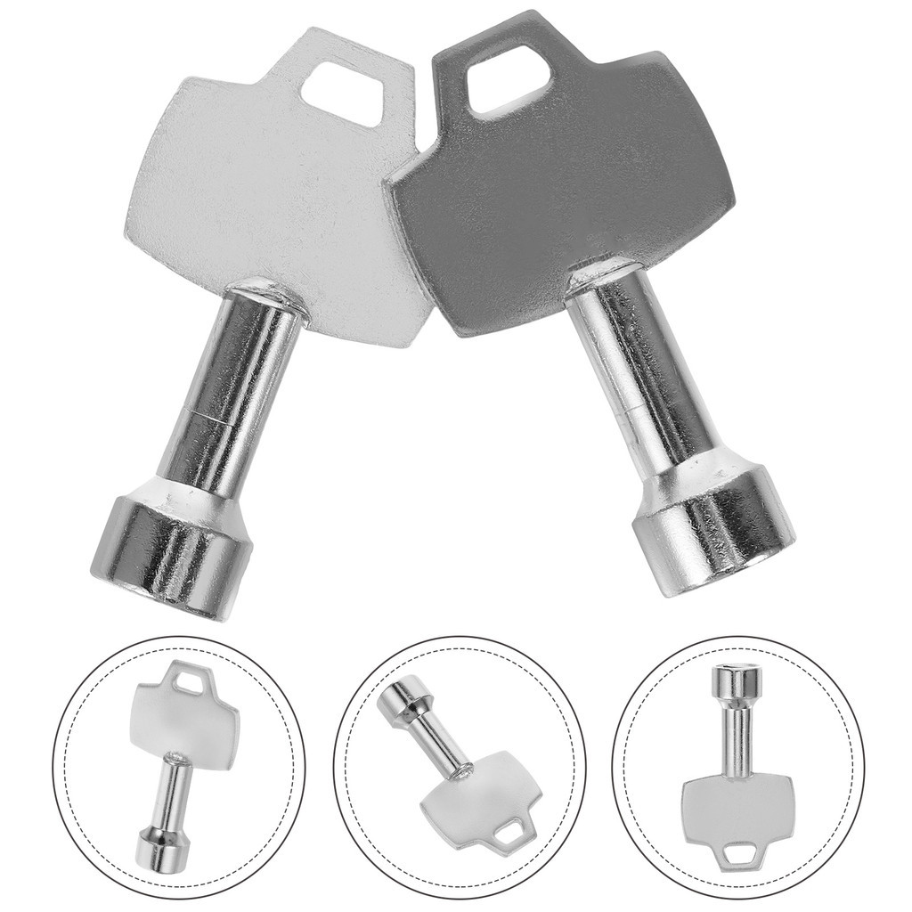 2Pcs Triangular Socket Key Universal Metal Trash Can Metal Triangular ...