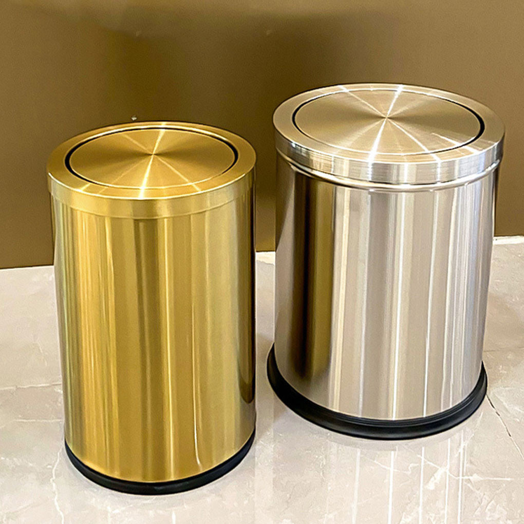 Stainless Steel Trash Can For Bedroom - Sleek And Stylish Trash Cans ...