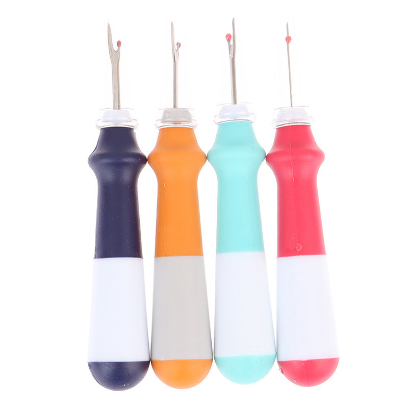 1pcs Plastic Handle Sharp Craft Thread Cutter Seam Ripper Safety Handle ...