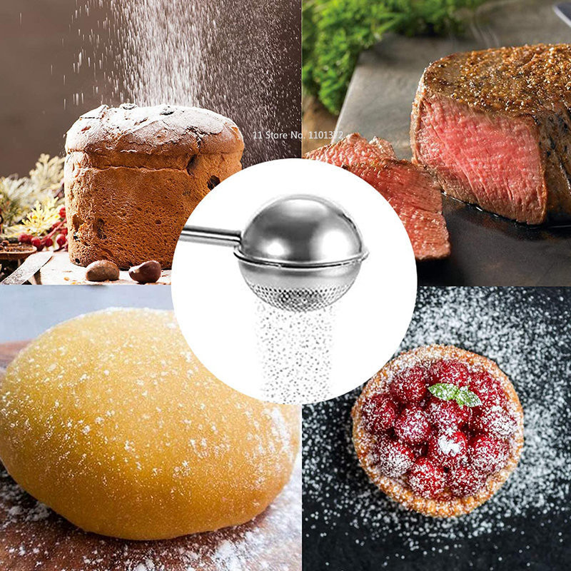 Frost Mesh Sieve Mini Flour Baking Jar Matcha Cocoa Coffee Dessert ...