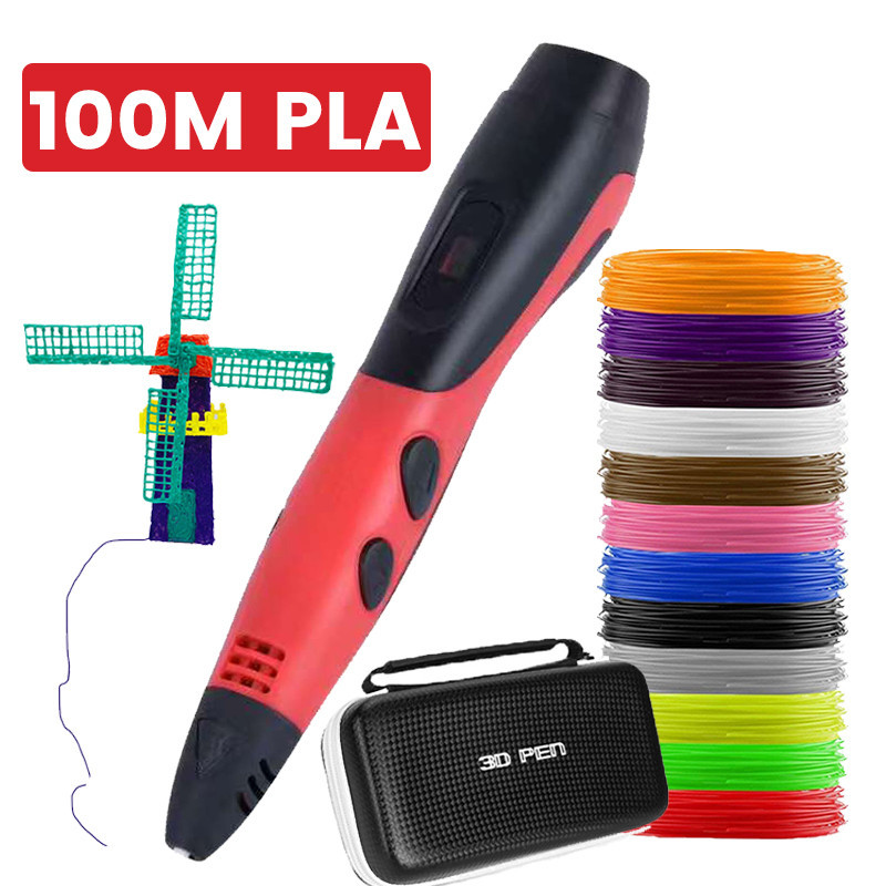 3d Pen Diy 3d Printing Pen 1 75mm Pla Filament Usb Output 3d Pencil Drawing Pens With Carrying ☯