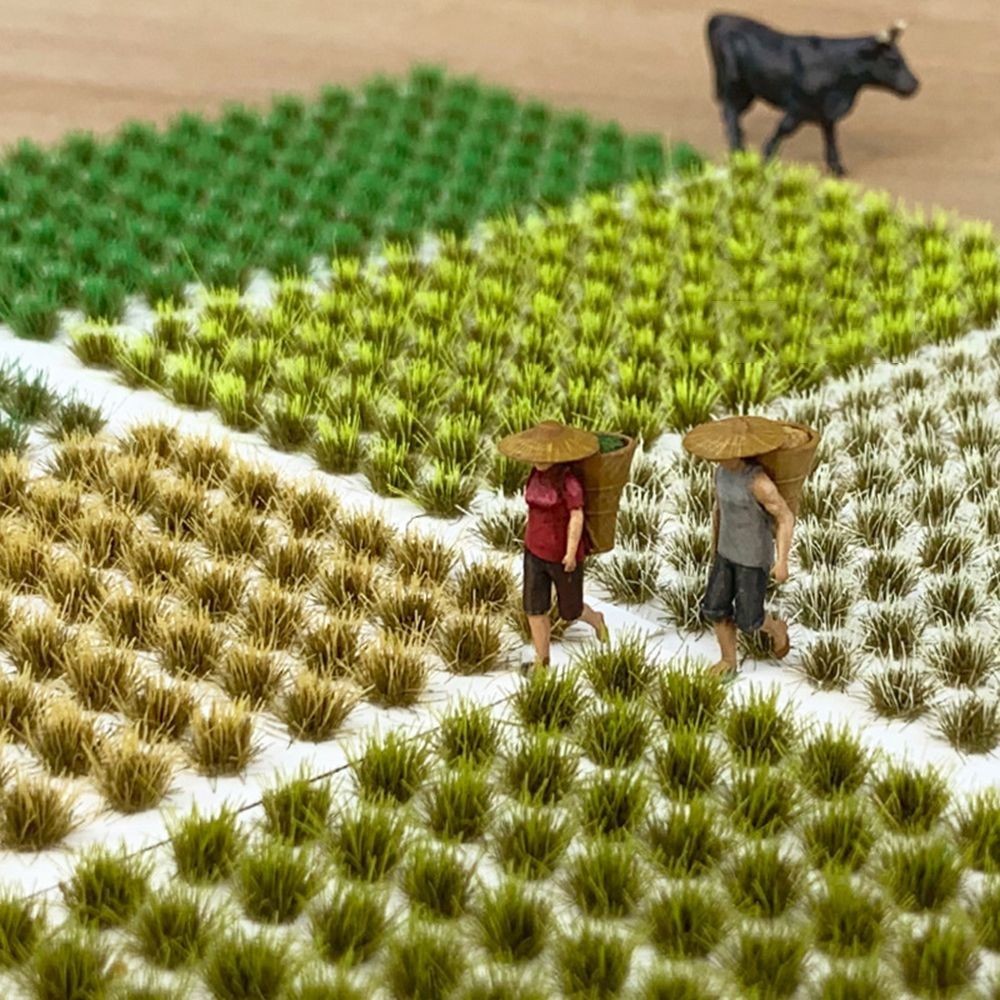 Sand Table Micro Landscape Railroad Scenery Static Grass Tuft Mini ...