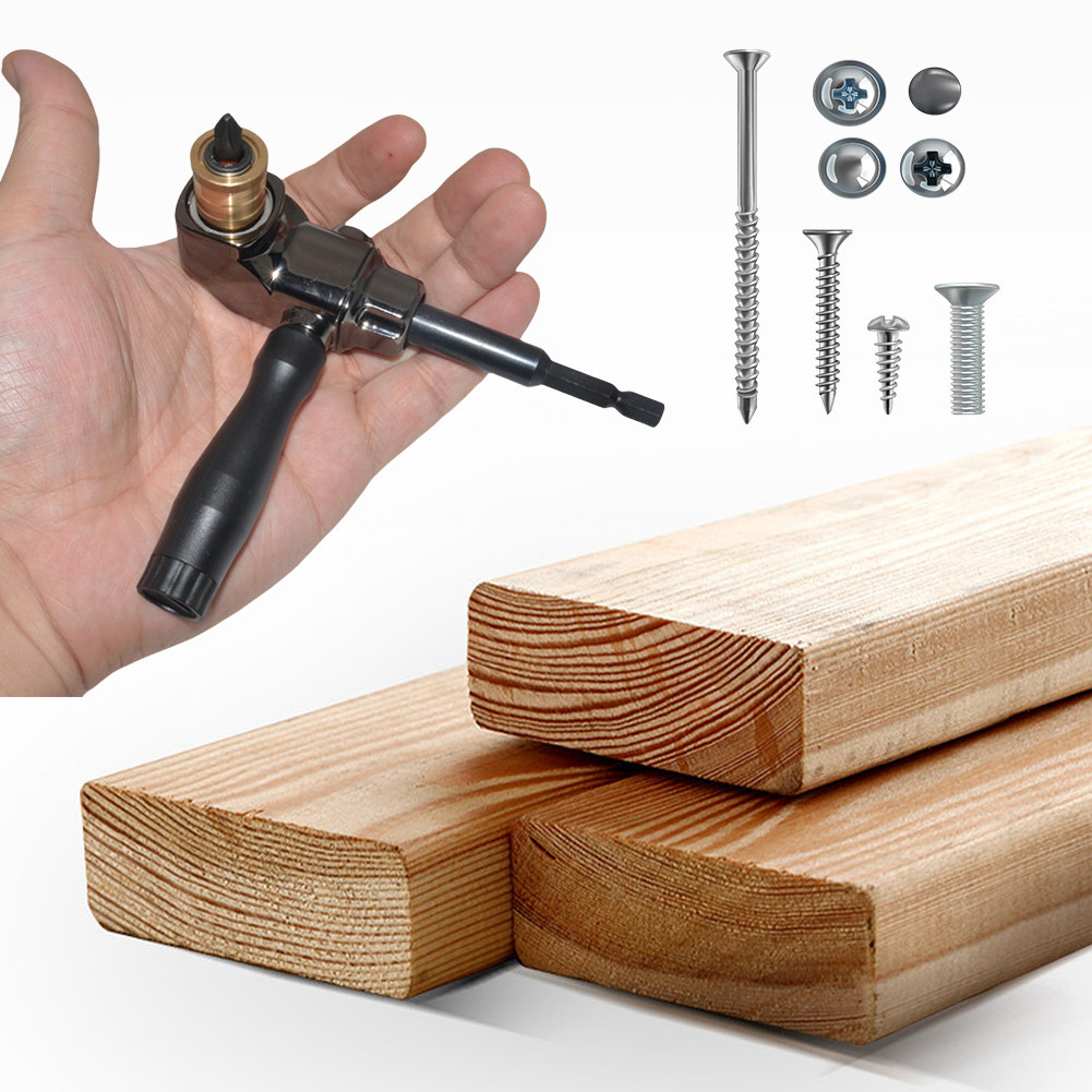 Self-Locking Hand Tools Screwdriver Cornerer Alloy Steel Angle Adapter ...